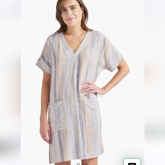 SPLENDID Viola Linen Blend Shift Dress Or Bathing Suit Cover Up - Picture 3 of 5